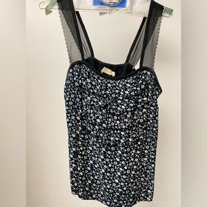 Black & White Floral Blouse